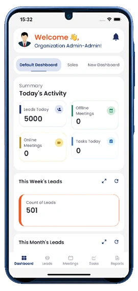 LemaiCRM mobile app -  lead management, GPS tracking, calling, and analytics on Android and iOS